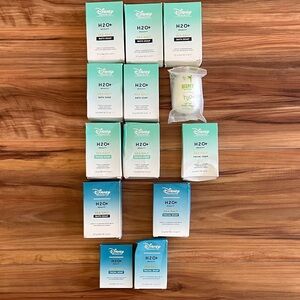 Set of 13 Disney H2O+ Sea Salt Bath Soap Facial and Bath - Blue and White